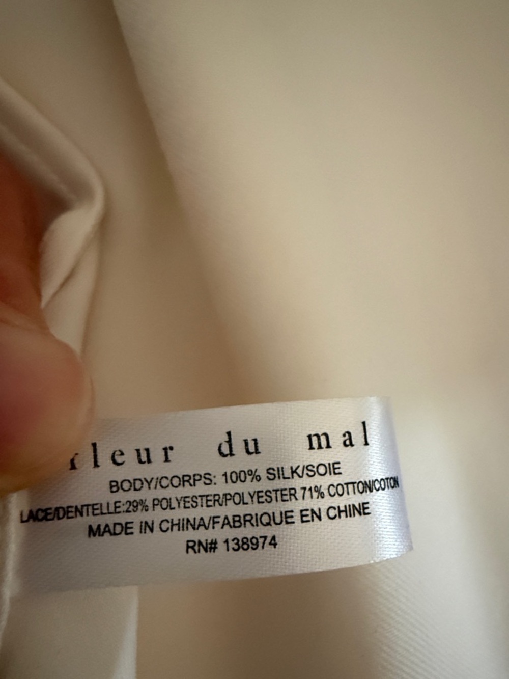 NWT Fleur du mal lace insert Gown size 2 - Picture 7 of 7